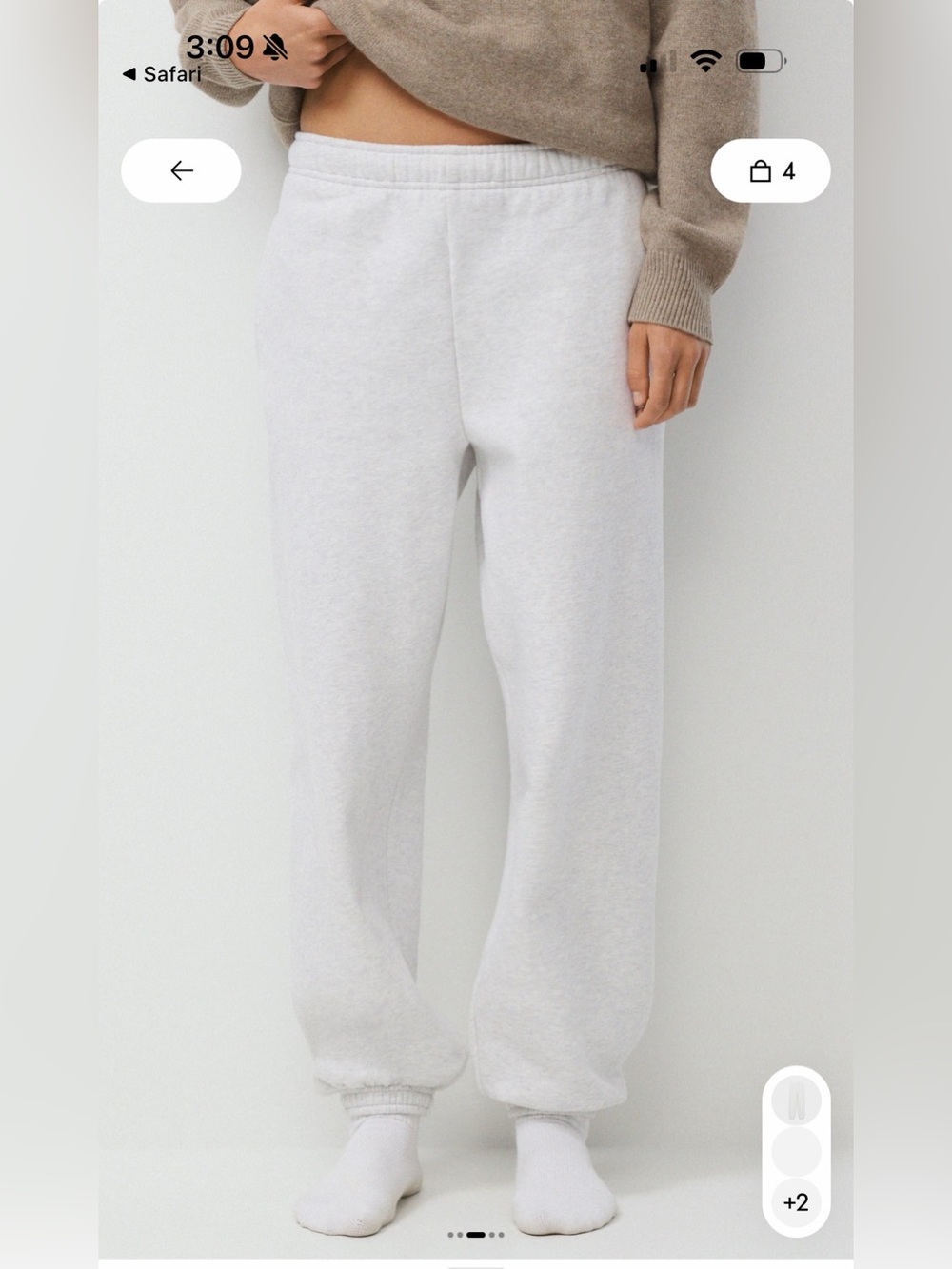 aritzia cozy fleece mega sweatpant